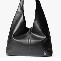 Victoria's Secret Black Bow Tote Bag New 