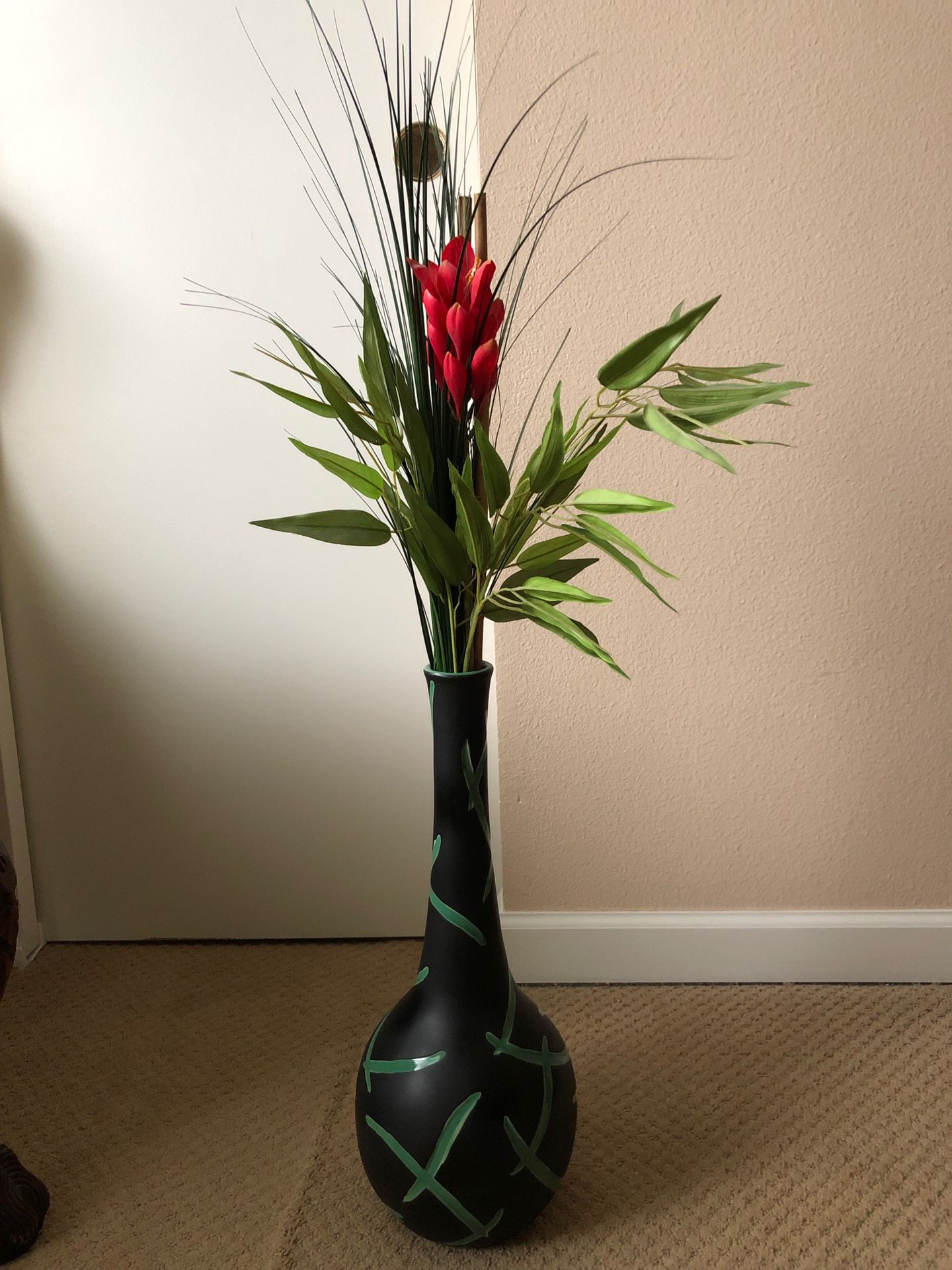 Vase with lovely flowers