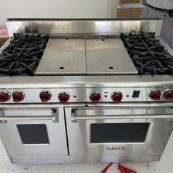Used Wolf 48in Gas Range ( Griddle And Char ) 