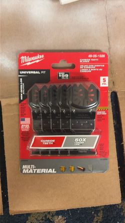 Milwaukee multi tool  carbide teeth blades