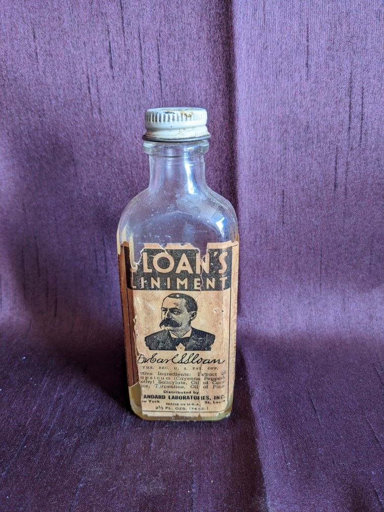 Antique Medical Bottle Sloan's Liniment 2.5 Oz Bottle