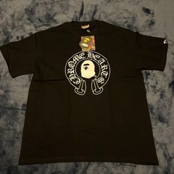 Bape Chome Heart Shirt 