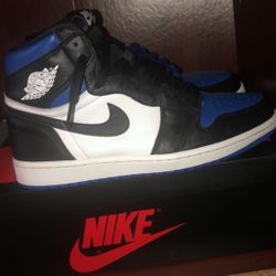 Jordan 1 ‘Royal Toe’  size 10.5 og box/laces 