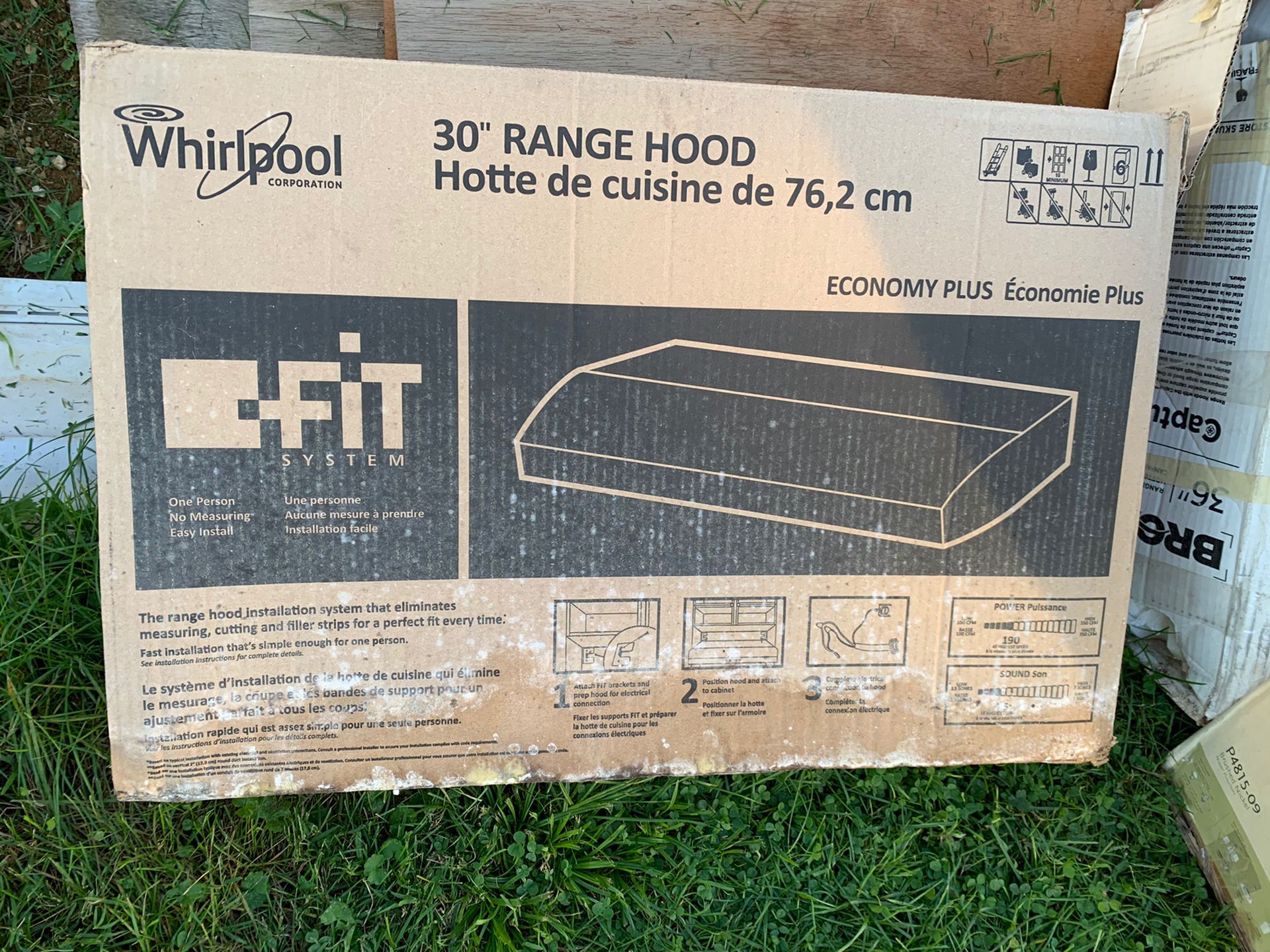 30” Range Hood Whirlpool Economy Plus