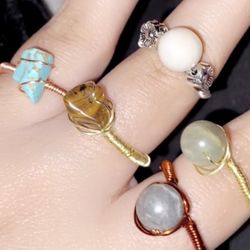 Wire Wrapped Rings