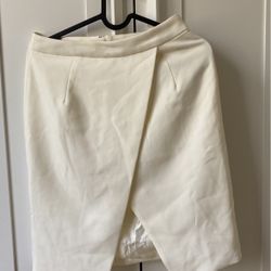 Pencil Skirt White Fancy