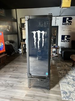 MONSTER ENERGY LED FRIDGE COOLER REFRIGERATOR REDBULL ROCKSTAR