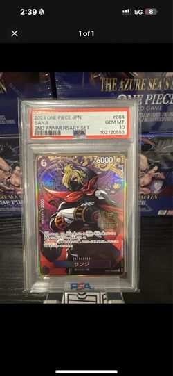 Sanji 2nd anniversary Japanese PSA10