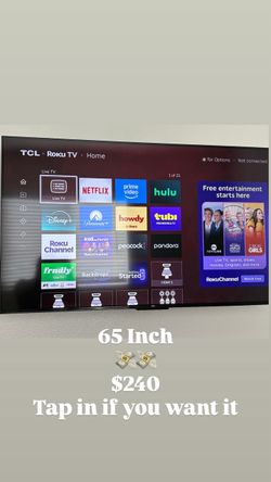 65inch TCL ROKU TV