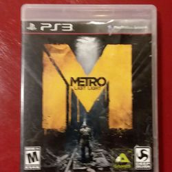 PS3 Metro Last Light *CIB