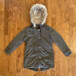Ralph Lauren Coat / Jacket with Fur Lined Hood & Faux Sherpa Trim (Women’s Small) Like New!