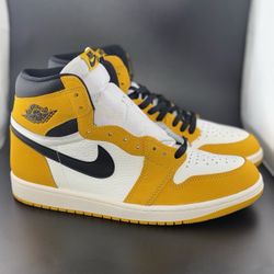 Jordan 1 Retro High OG Yellow Ochre SIZE9.5