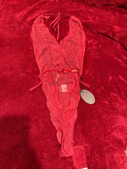 Red Lingerie One piece