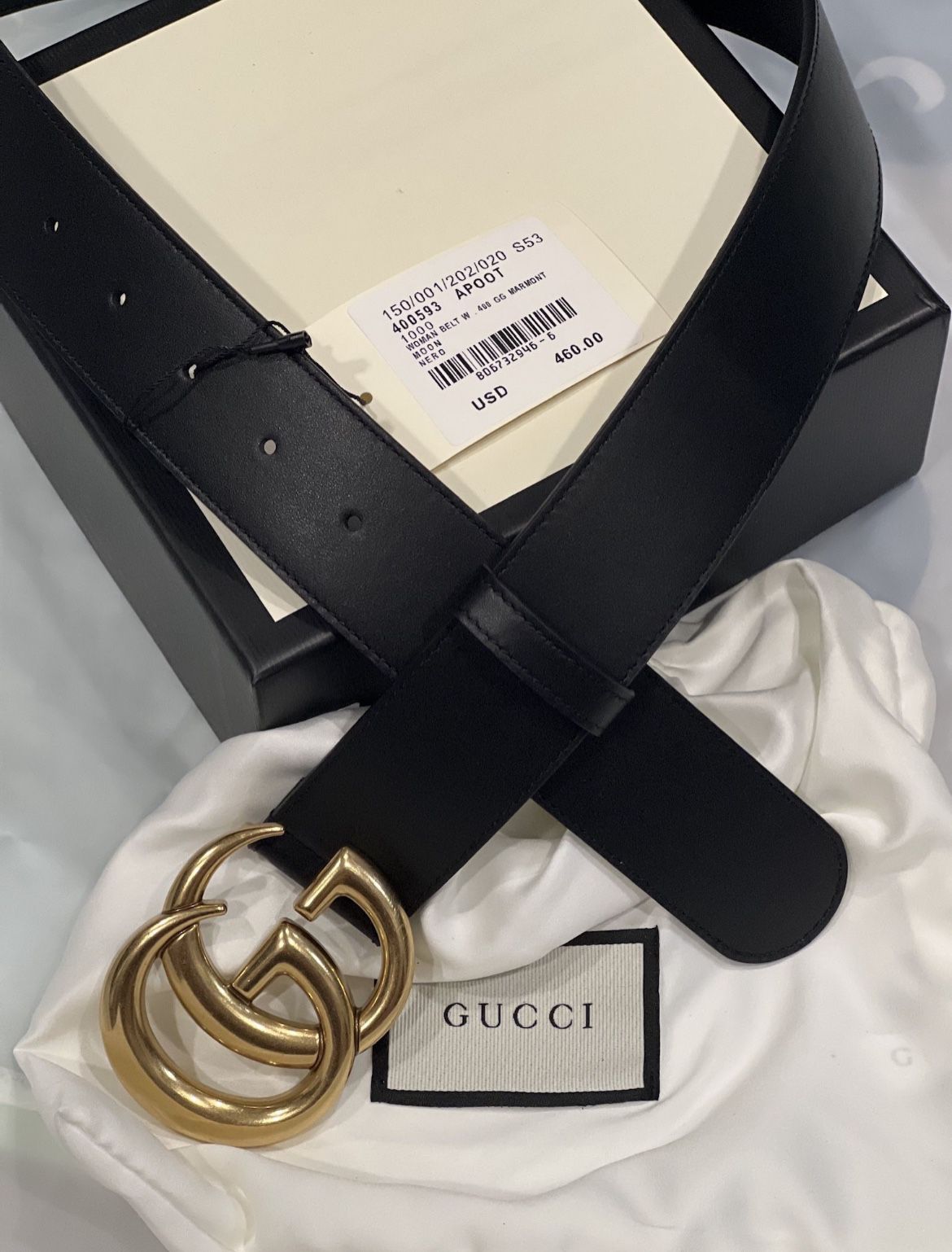 Double G Gucci Marmont Belt