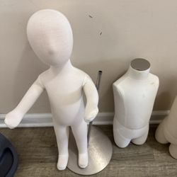 Total Of 5 Baby/Toddler Size Mannequins 