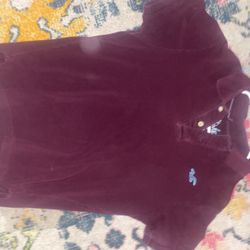 Burgundy Hollister Polo