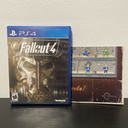 Fallout 4 PS4 PlayStation 4 CIB w/ Map Video Game Bethesda Sony 2015