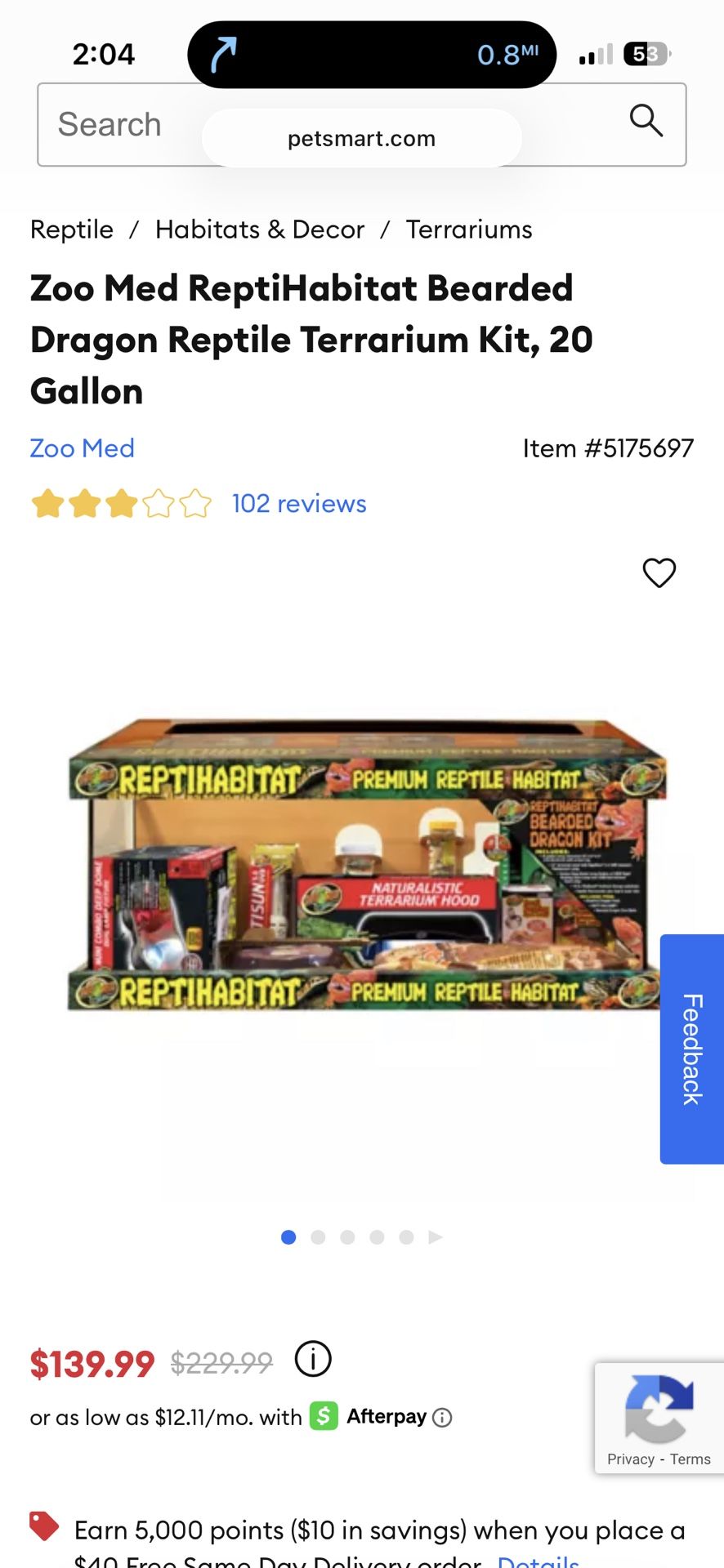 Reptile Tank 20Gallon 