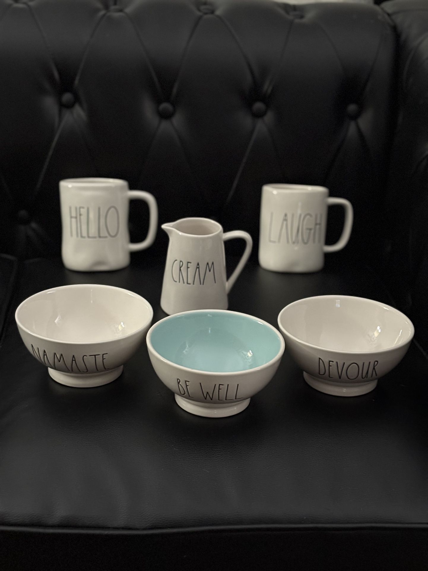 RAE DUN MUGS AND BOWELS SELL ALL TOGETHER $80