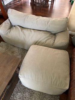RH Teen Sofa and Ottoman