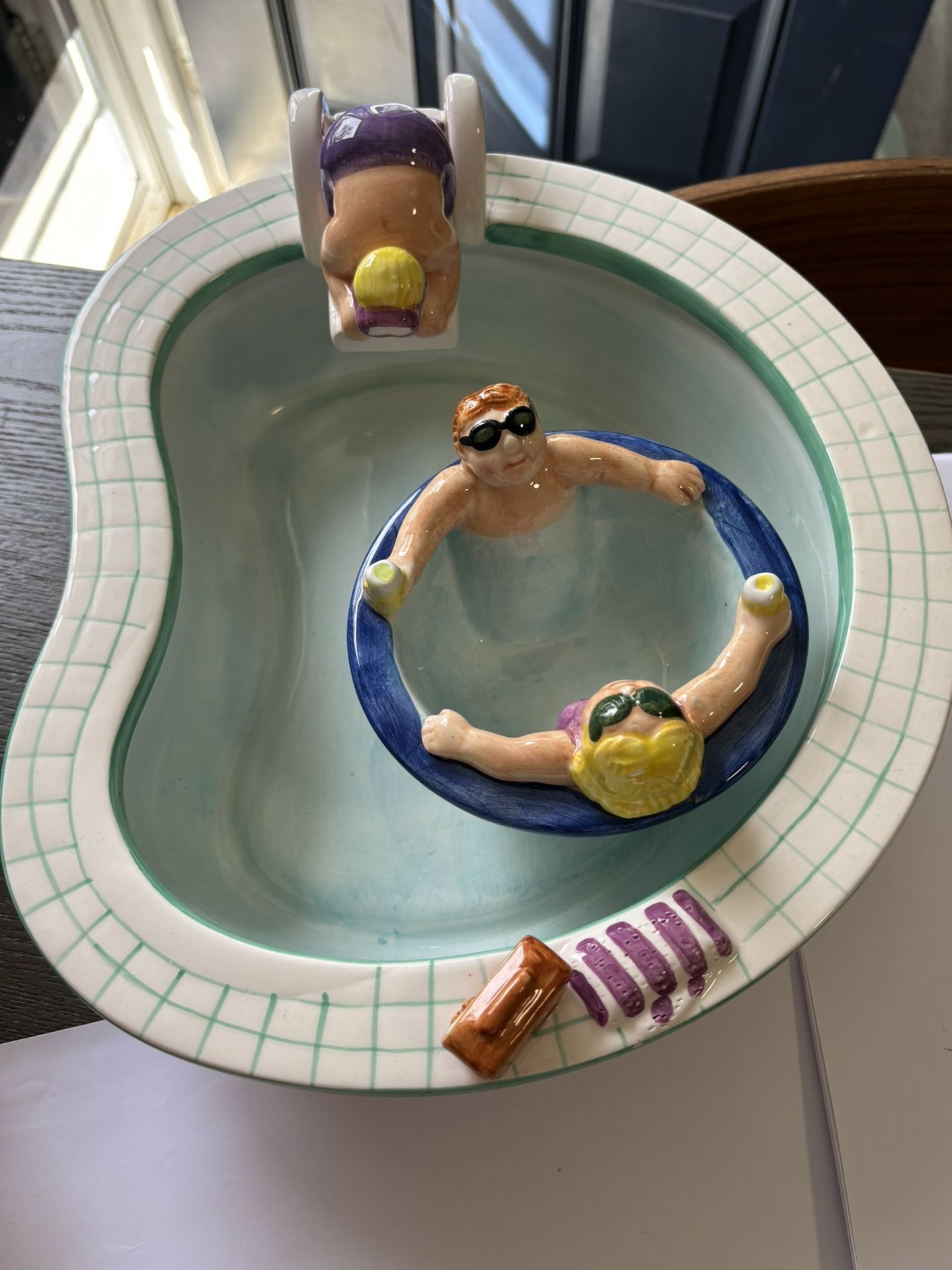 lotus 1995 chip and dip set swimming pool