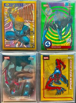 2026 Topps Marvel Spider Man 4 Card Lot /50 /99 /275 Gold Green Scope Fanfare