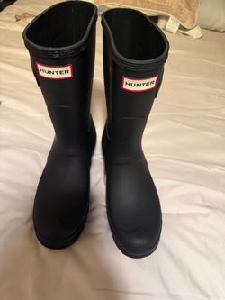 Hunter Short Rain Boots Black size 10