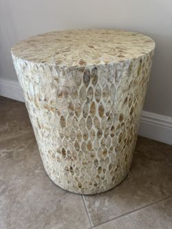 Beautiful Side Table, Mother Of Pearl