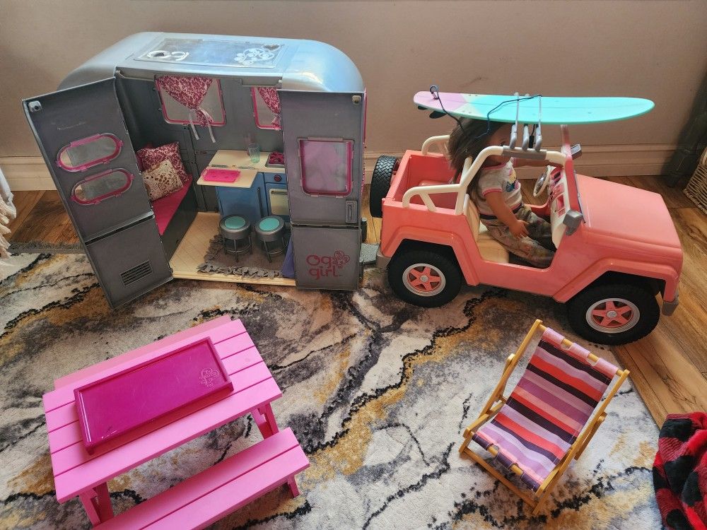 Toy Our Generation Doll Jeep Our Generation, Giant Lot, Dolls, Jeep