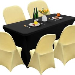 40PCS Stretch Spandex Folding Waterproof Chair Covers,Universal Fitted Chair Cover Protector for Wedding Party Banquet Holidays Celebration Decoration