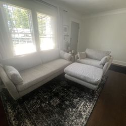 Couch, Armchair, Ottoman Albany Park Set 