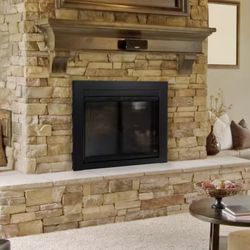 Alpine Small Glass Fireplace Doors