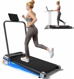 New Walking Pad Treadmill w/ Handler, LED, Remote