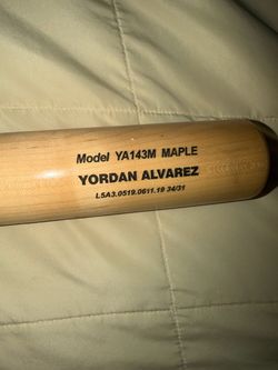 Game used yordan Alvarez bat