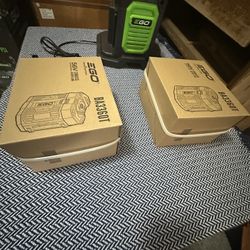 Ego dual changer and (2) 6amp battery for sale. 