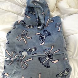 Disney Stitch BLUE oversized Fleeced Blanket Hoodie