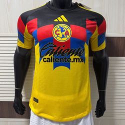 Soccer America america 🦅🦅las home and away local visitante aguilas New Jersey  2025-  2026 fan version  player version small to 4xl tricampeon futbo