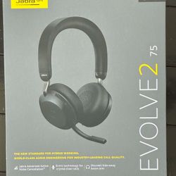 Jabra Evolve2 75 ANC Headsets For Remote work - $175  Each