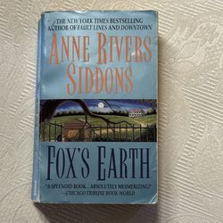 Fox’s Earth - 1982 Paperback Book By Anne Rivers Siddons