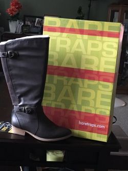 Brown Leather knee boots