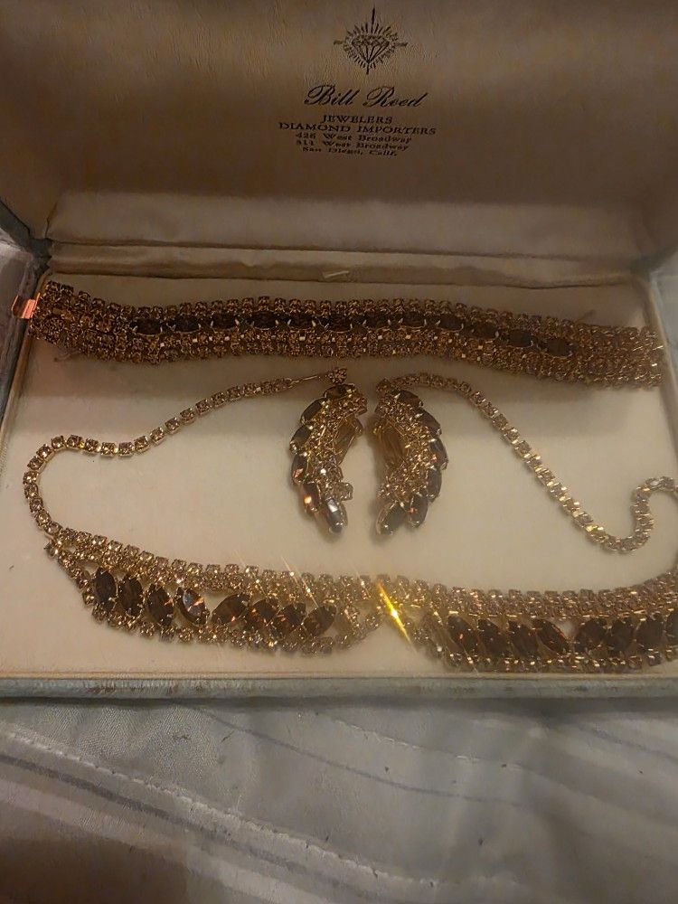 Bill Reed Vintage Gold Plated Set With Gsrnets