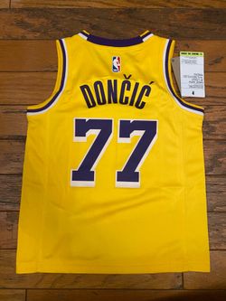 $60 Yellow, White Or Purple Lakers Luka Doncic Jersey The New Labron