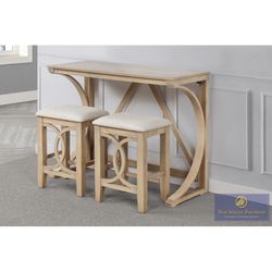 Antique Style Accent Table And Stools