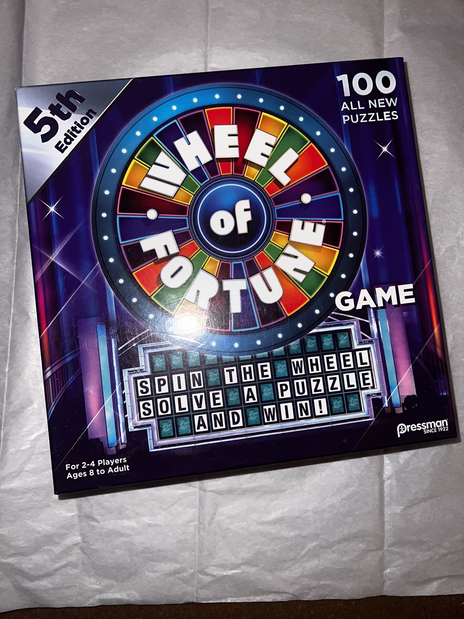 5th Edition Wheel Fortune Game Puzzle