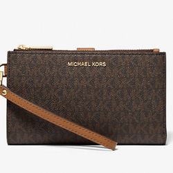 AUTHENTIC Michael Kors brown smartphone wallet