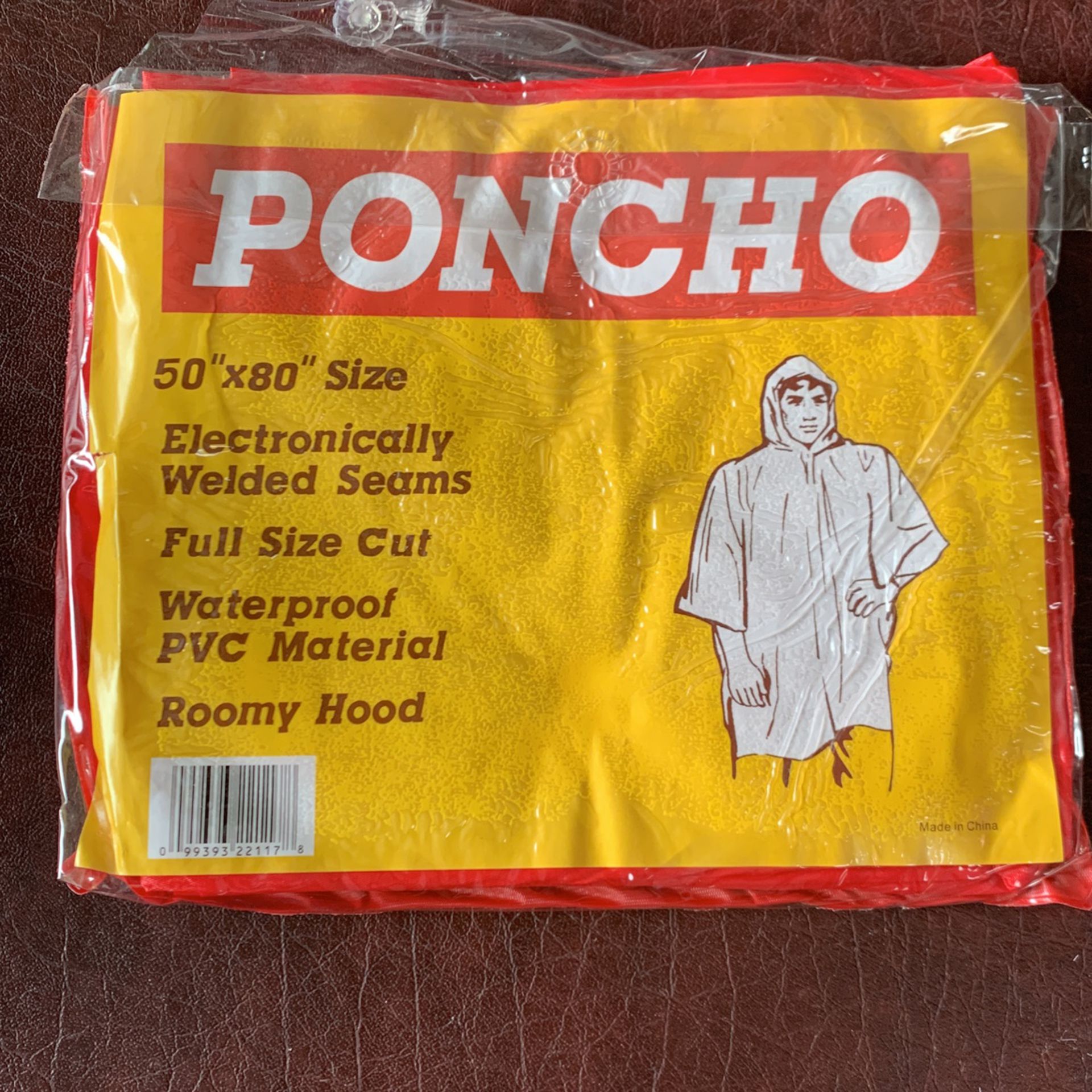 New Raincoat Poncho, Full Size Cut$10
