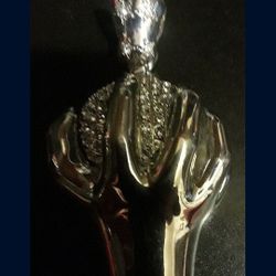 World in the palm of your hand. Stainless steel iced to the max pendant. I will include a free chain with each pendant purchased. Brand New $30.