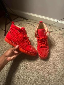 red bottom shoes size 44
