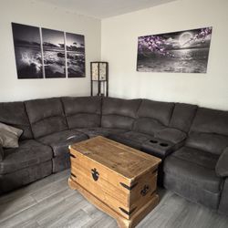 Huge Sectional Couch With Recliners 