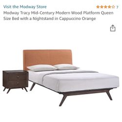 Twin Bed Frame and Matching Night Stand